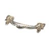 Zinc Alloy Dainty 64mm Sliver And Golden Arch Cupboard Drawer Handle