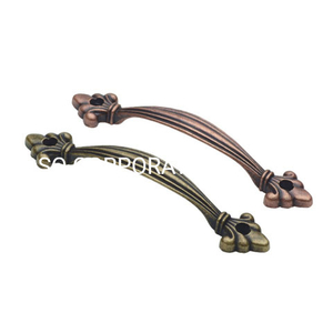 Factory Supply 120mm Classical Antique Copper Furniture Pull Handle Kitchen Door Handle