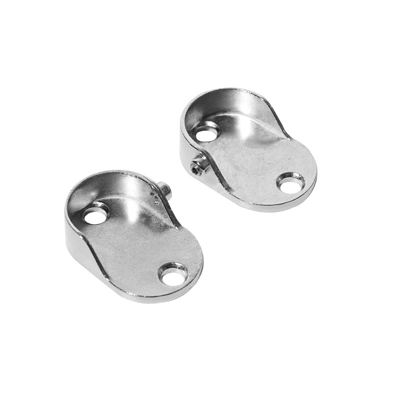 Zinc Alloy Wardrobe Rail Support Tube Holder Colset Accessories