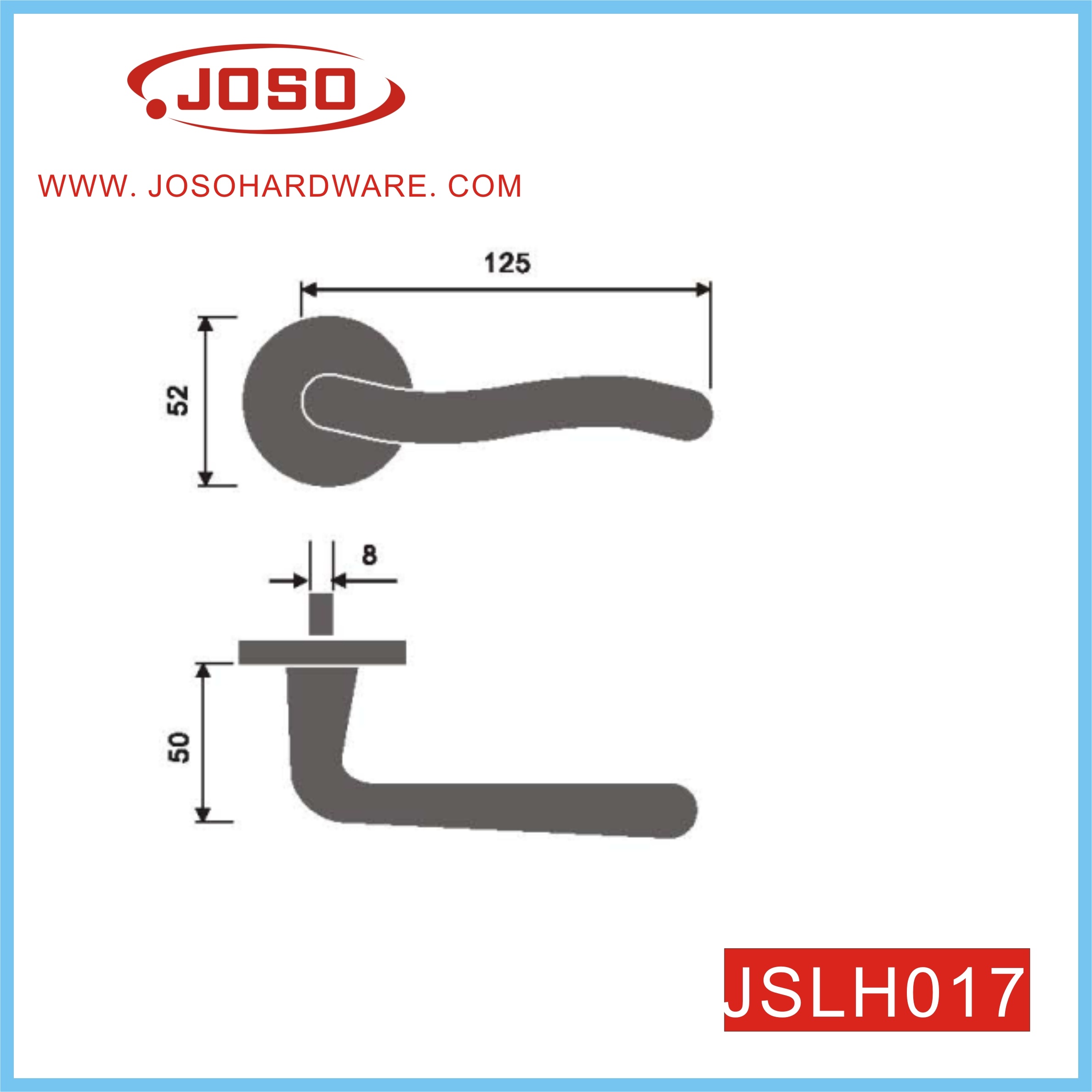 Popular Furniture Hardware of Lever Handle for Hall Door