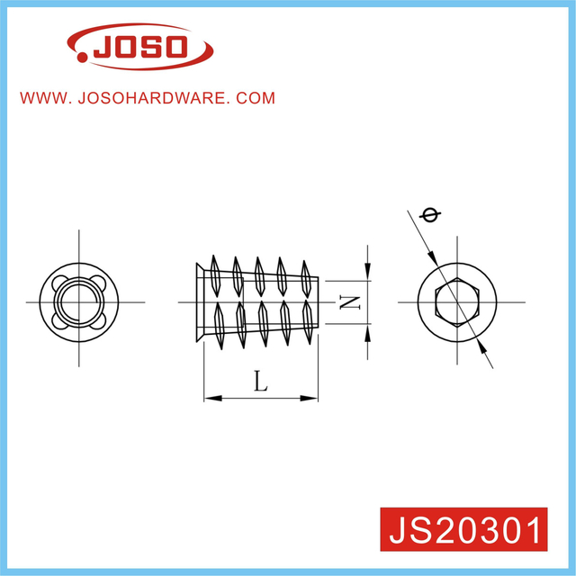 Standard Steel Insert Nut for Furniture