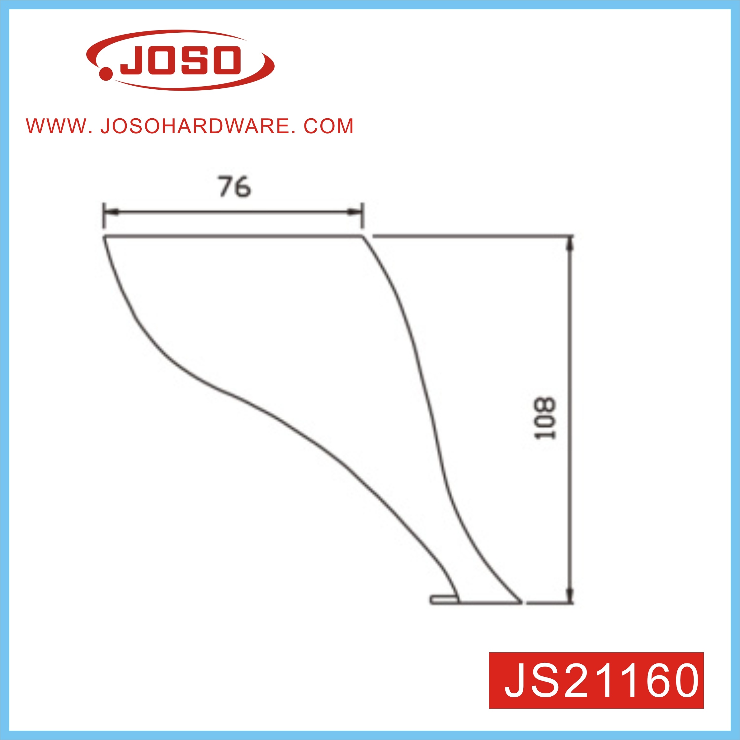 Js21160 Metal Furniture Parts Sofa Leg for Sofa