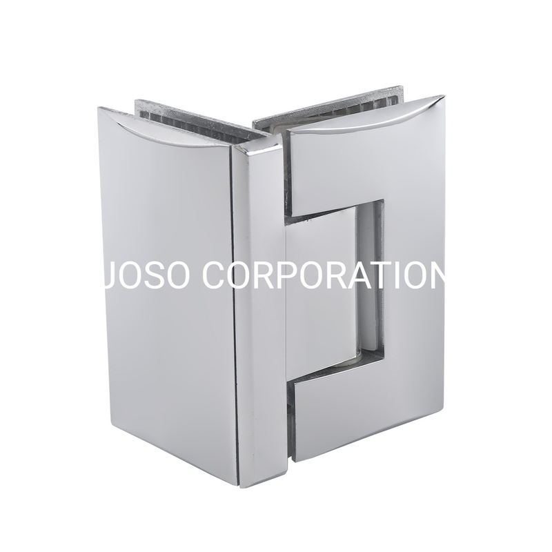 Hot Sale Brass 90 Degree Adjustable Glass To Glass Hinge Bathroom Fitting Shower Room Accessories