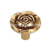 White Golden Flower Style Zinc Alloy Handle Furniture Handle Furniture Knob