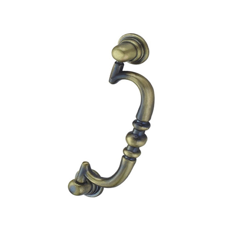 96mm Antique Brass Furniture Handle Cabinet Handle Zinc Alloy Handle Furniture Hardware