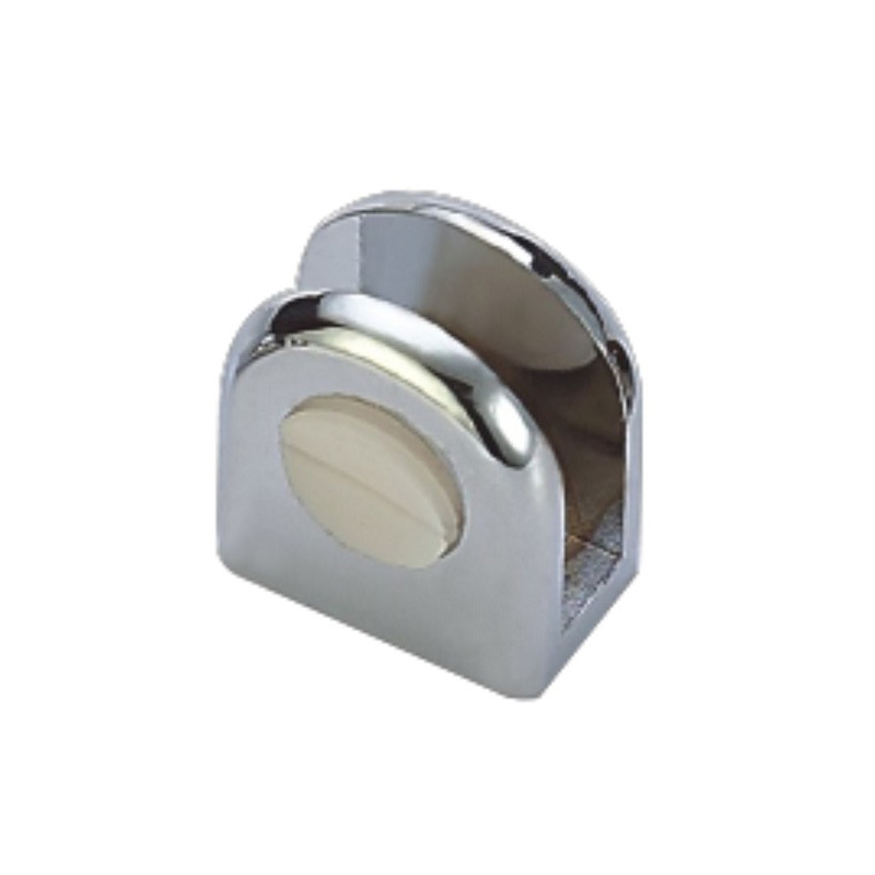 Factory Supply Zinc Alloy 5mm Bathroom Glass Clip Glass Hinge Glass Clamp