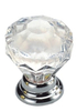 Steel with Crystal Cabinet Handle 32mm Wardrobe Knob Office Handle Dresser Handle