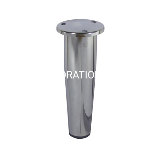 Factory Supply Metal Bright Chrome Cabinet Furniture Leg Bed Leg Wardrobe Leg