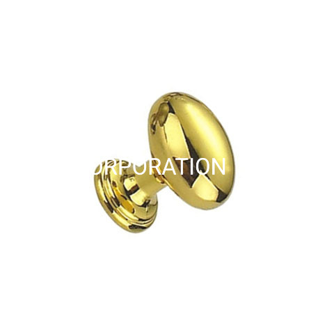 Hot Sale Zinc Alloy 22mm Mushroom Golden Door Knob Office Drawer Knob