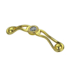 Top Sale Zinc Alloy 64mm 96mm Golden with Decoration Diamond Handle