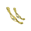 Factory Supply 96mm Zinc Alloy Gold Diamond Cabinet Handle Dresser Drawer Handle