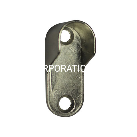 Popular Zinc Alloy Nickle Plated Wardrobe Home Clothes Rod Support Bracket Connector
