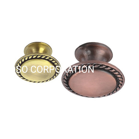 Factory Supply Zinc Alloy 28mm Classical Mushroom Handle Cabinet Handle Drawer Handle