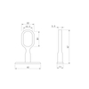 Factory Supply Wardrobe Rail Centre Bracket for Oval Clothes Bar