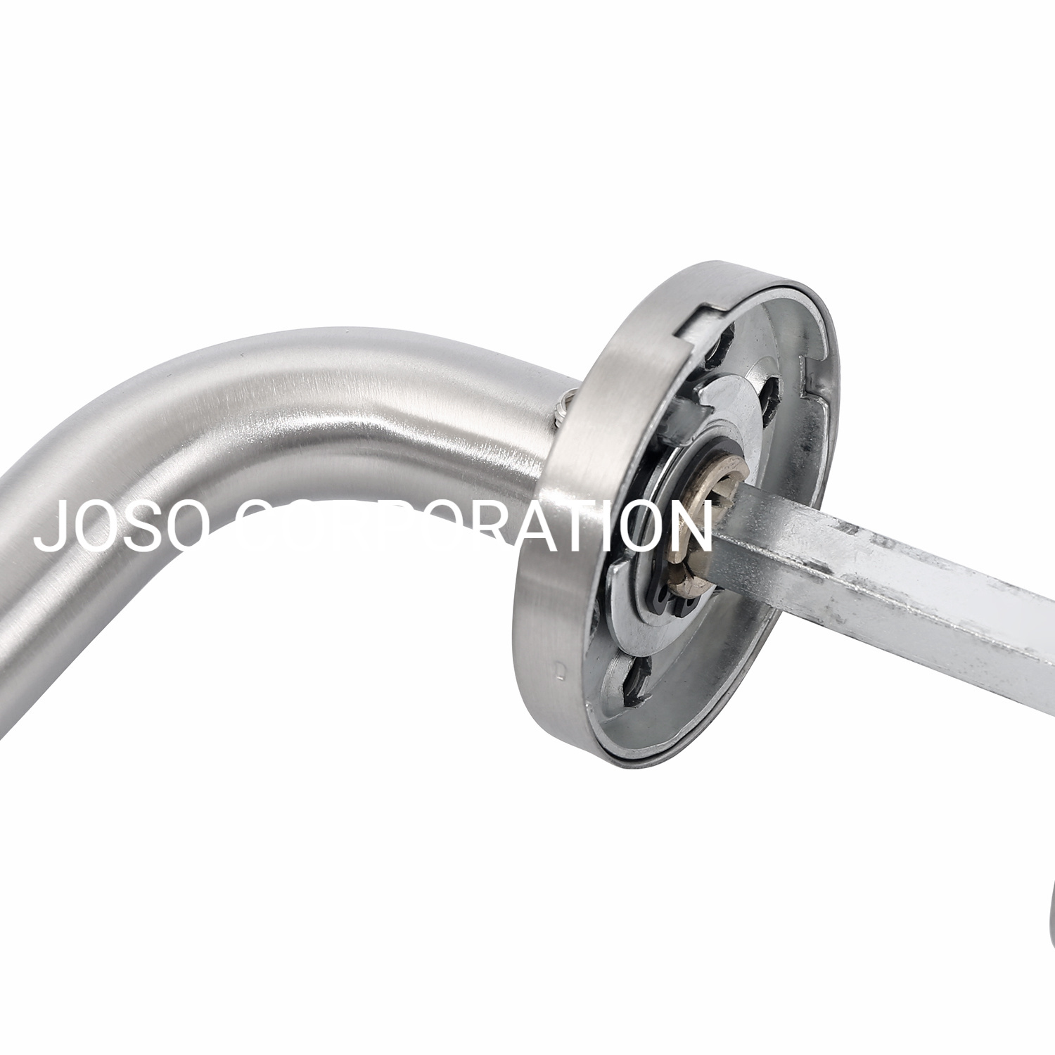 Stainless Steel Best Safe Security Door Lock with Cylinder Satin Lever Handle