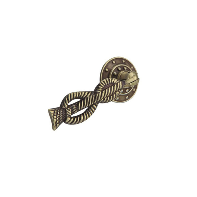 Classical European Style Zinc Alloy Antique Brass 55mm Dresser Knob Pull Handle