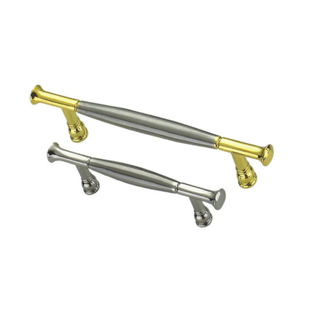 Zinc Alloy 64mm 96mm 128mm Golden and Brushed Cabinet Handle