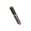 Steel Double Thread Dowel Screw Furniture Hardware Wood Screw Wardrobe Screw