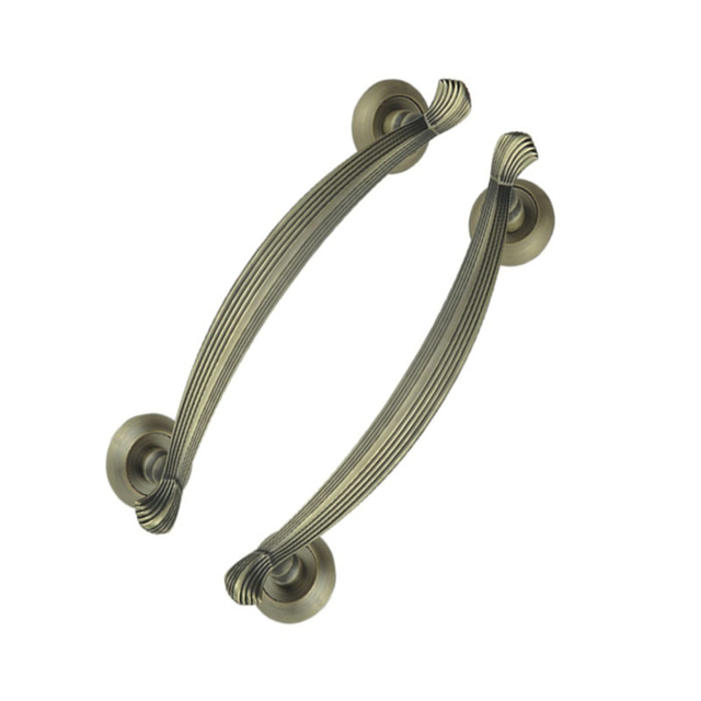 Zinc Alloy 300mm Antique Brass Domestic Door Handle Cabinet Handle