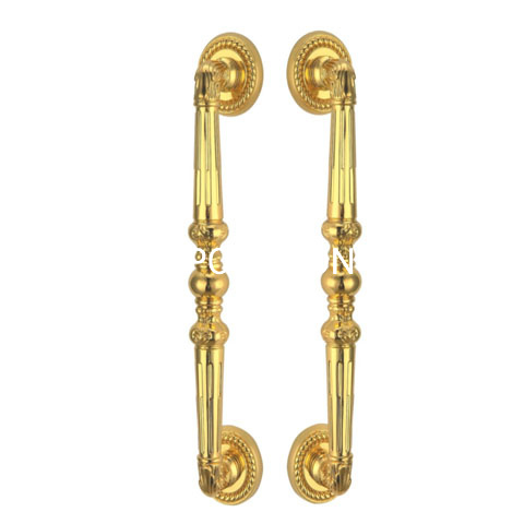 Zinc Alloy Golden 300mm Texture Furniture Handle Office Door Handle