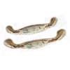 Elegant Zinc Alloy 96mm Ceramics Pull Drawer Handle Furniture Ceramics Handle