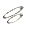 Factory Supply Zinc Alloy Center Distance 96mm Oval Drawer Handle Office Handle Dresser Handle