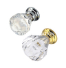 Steel with Crystal Cabinet Handle 32mm Wardrobe Knob Office Handle Dresser Handle