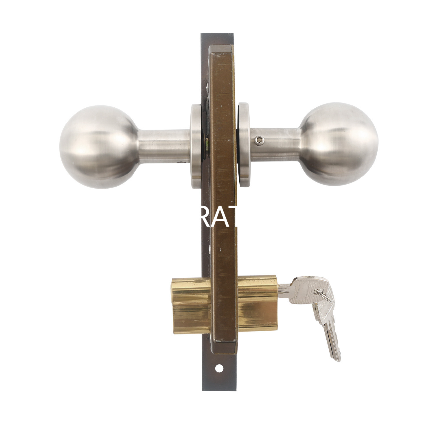 Popular Metal Interior Ball Lock with Panel Furniture Lock Handle Door Hardware