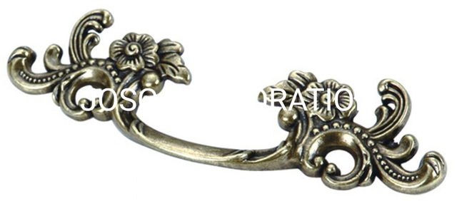 Factory Supply Zinc Alloy Flower Bow Handle Cabinet Handle Dresser Handle Wardrobe Handle Furntiure Hardware
