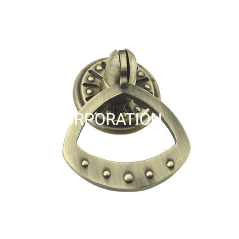 Hot Sale 45mm Zinc Alloy Antique Brass Ring Handle Drawer Handle