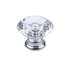 Factory Supply 19mm 22mm 25mm Crystal Drawer Zinc Alloy Handle Cabinet Handle