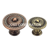 Zinc Alloy Drawer Knob Classic Furniture Handle Antique Brass Plated Handle