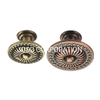 Zinc Alloy Drawer Knob Classic Furniture Handle Antique Brass Plated Handle