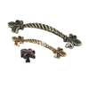 Retro Style 128mm Flower Pattern Antique Brass Pull Handle for Cabinet