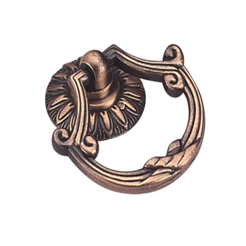 Factory Supply Antique Copper Zinc Alloy 42mm Ring Hanlde Drawer Handle