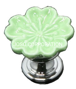 Different Colour Flower Ceramics Handle Furniture Handle Cabinet Handle