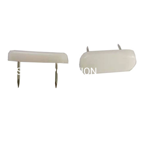 PP with Metal White Double Nail Glide Furniture Accessories Table Protector