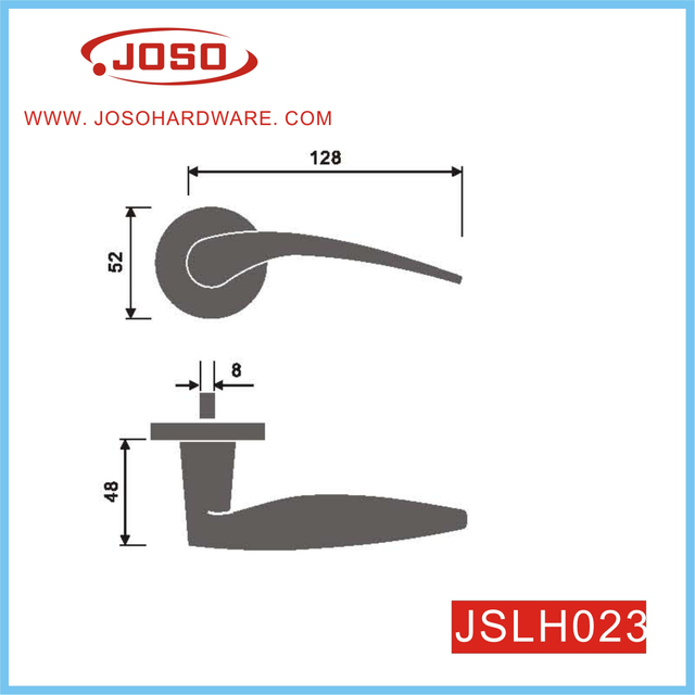 Interior Flat Lever Door Handle for Home Office