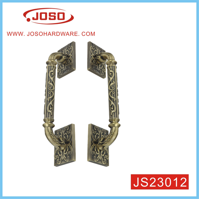 Big Noble Elegant Zinc Alloy Door Handle with Flower