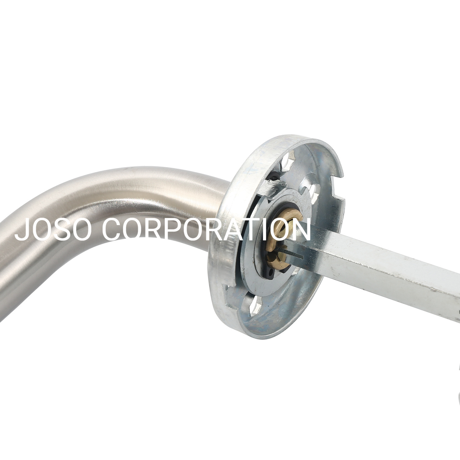 Stainless Steel Best Safe Security Door Lock with Cylinder Satin Lever Handle