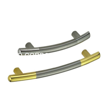 Popular Zinc Alloy 64mm Brushed and Golden Furniture Bedroom Handle Closet Handle