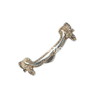 Zinc Alloy Dainty 64mm Sliver And Golden Arch Cupboard Drawer Handle