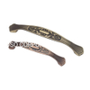 Zinc Alloy Classical Handle with Flower Pattern Drawer Handle Office Handle