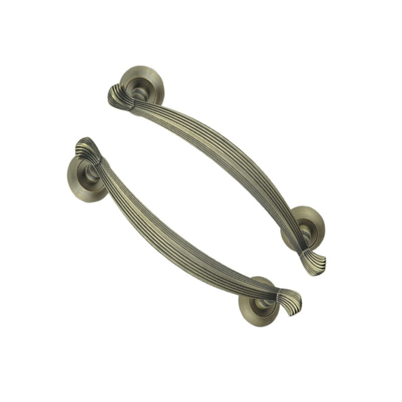 Zinc Alloy 300mm Antique Brass Domestic Door Handle Cabinet Handle