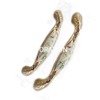 Elegant Zinc Alloy 96mm Ceramics Pull Drawer Handle Furniture Ceramics Handle