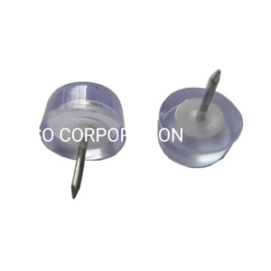 Factory Supply Plastic Transparent 18mm Table Nail Glide Chair Protector Connector