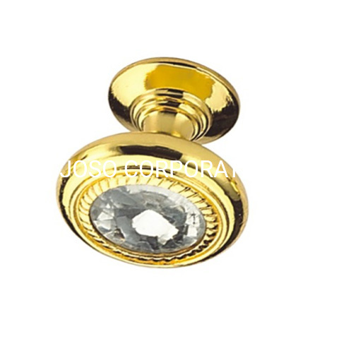 Zinc Alloy Wardrobe Handle Golden Colour Handle European Style 26mm Handle