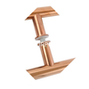Stainless Steel Golden Glass Door Pull Handle Cc450 Furniture Polished Handle Stain Handle Door Knob