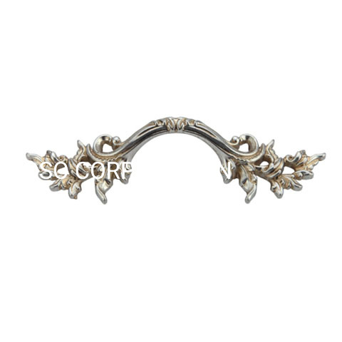 European Style Zinc Alloy Sliver 64mm Drawer Handle Cabinet Handle Furniture Handle