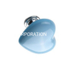 Hot Sale Heart Shape Zinc Alloy Ceramics Blue Children Handle Furniture Handle